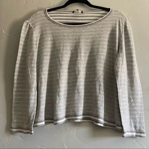 LAFAYETTE 148 New York Striped Tee, Size M